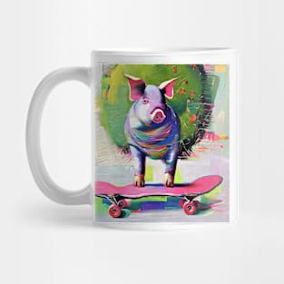 Pig skateboarder Mug